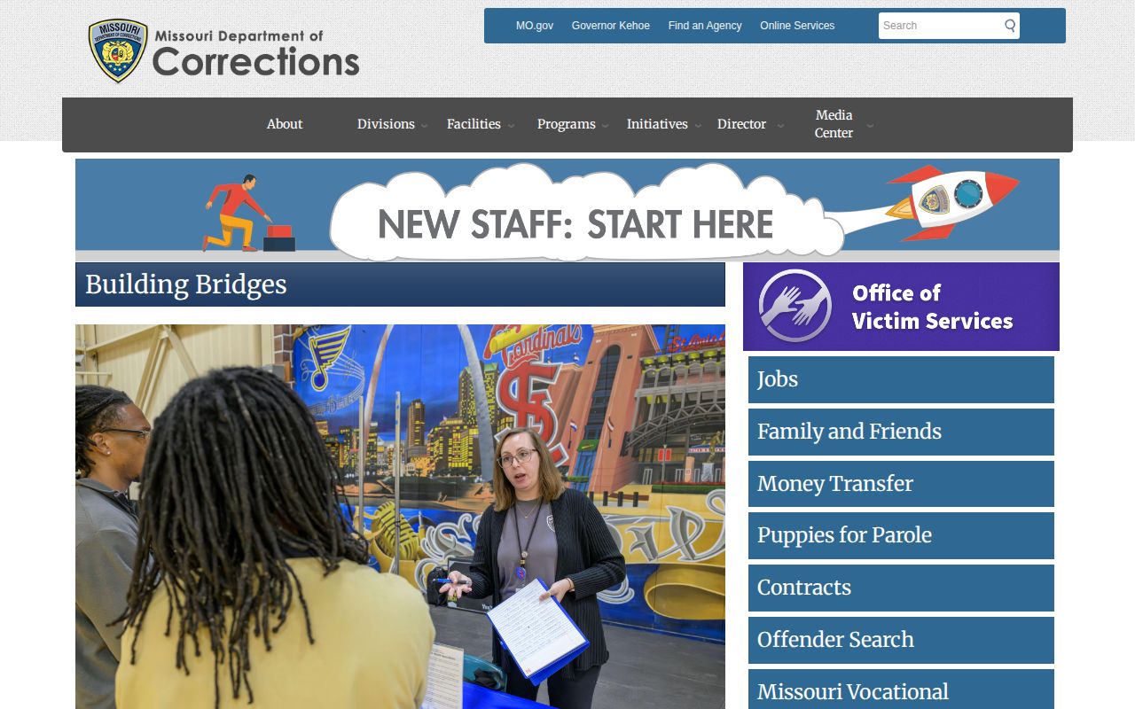 Pemiscot County 72-hour release transfer check with Missouri Department of Corrections